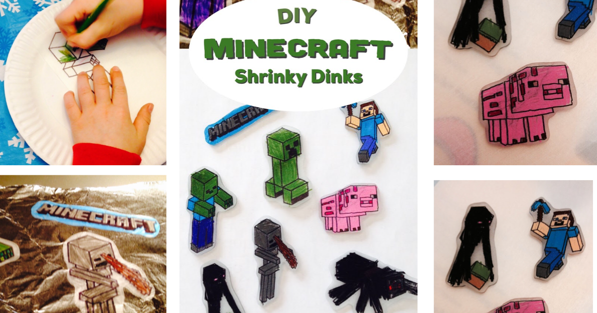 Minecraft Projects for Kids: DIY Minecraft Shrinky Dinks